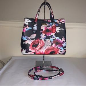 KATE SPADE NY Navy Evangelie Laurel Way Floral Tote Bag NEW